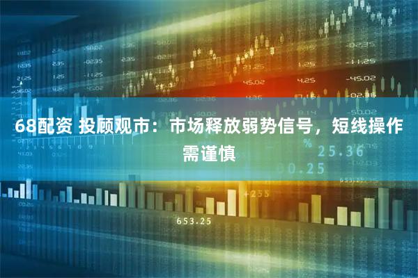 68配资 投顾观市：市场释放弱势信号，短线操作需谨慎